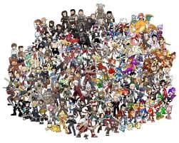 Famous video game characters in one picture. | Hero games, Video game characters, Video game magazines